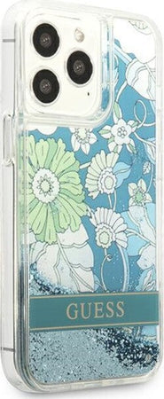 cover-guess-iphone-13-pro-flower-liquid-glitter