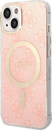 cover-guess-iphone-14-con-caricabatterie-magsafe-pink