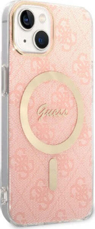 cover-guess-iphone-14-con-caricabatterie-magsafe-pink