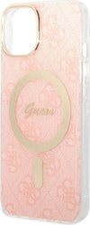 cover-guess-iphone-14-con-caricabatterie-magsafe-pink