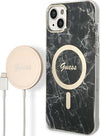 cover-guess-iphone-14-plus-con-caricabatterie-magsafe-effetto-marmo-black
