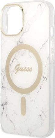 cover-guess-iphone-14-plus-con-caricabatterie-magsafe-effetto-marmo-white
