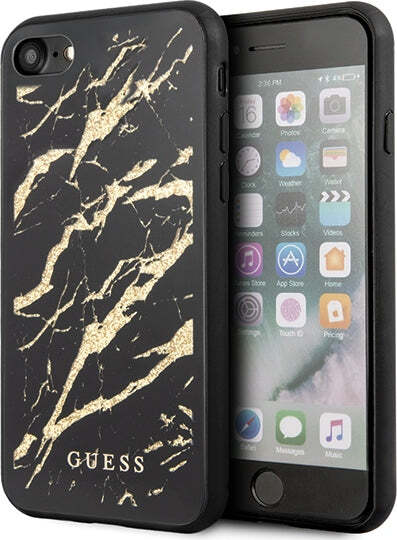 cover-guess-iphone-6/7/8/-se-2020-nera-e-vena-d'-oro