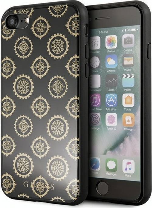 cover-guess-iphone-6/7/8/-se-2020-nera-logo-gold