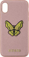 cover-guess-iphone-x-/-xs-butterfly-saffiano-hard-case