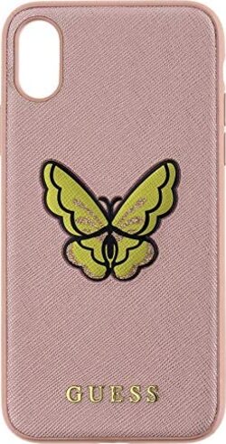 cover-guess-iphone-x-/-xs-butterfly-saffiano-hard-case