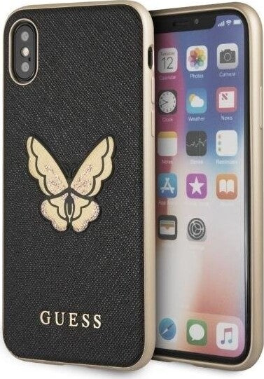 cover-guess-iphone-x-/-xs-case-black-butterfly
