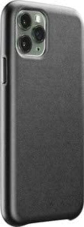 cover-iphone-11-pro-max-effetto-pelle-e-tasti-in-allumino-satinato-nera