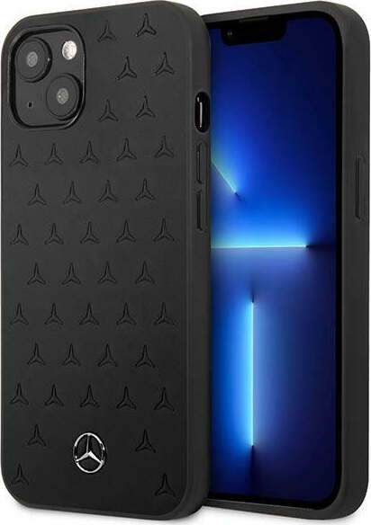 cover-mercedes-iphone-13-vera-pelle-nera