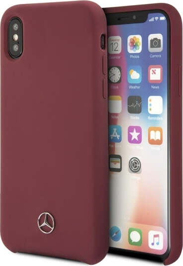 cover-mercedes-iphone-x/-xssilicone-rosso