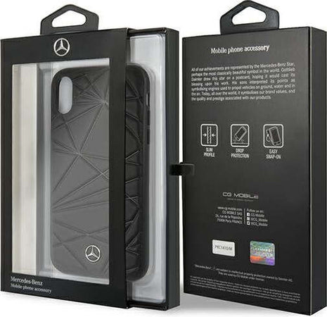 cover-mercedes-iphone-xr-vera-pelle-nera