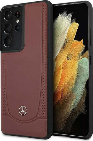 cover-mercedes-samsung-s21-ultra-vera-pelle--red