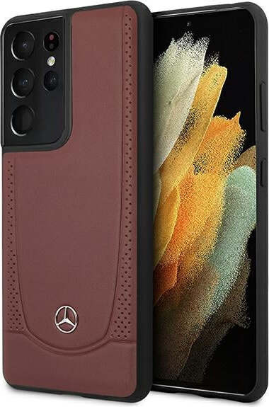 cover-mercedes-samsung-s21-ultra-vera-pelle--red