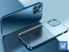 Cover Protettiva Azzurro Metallizzato con 2 Pellicole compatibile per iPhone 13 Pro Max