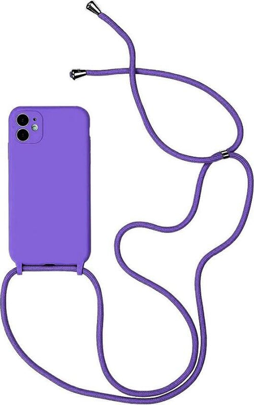 cover--silicone-iphone-11-pro-viola-con-laccio-da-collo