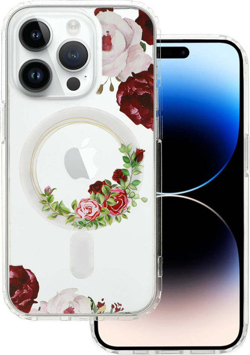 cover-ultraprotettiva-iphone-13-pro-max-trasparente-con-fiori-compatibile-magsafe