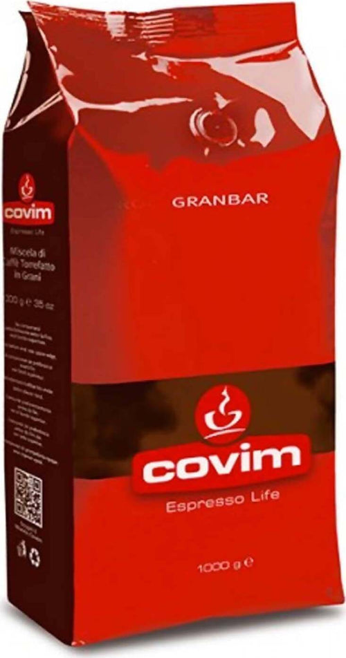 Covim 1 Kg Caffè in Grani Covim Granbar Confezione Da 1 Kg Caffè in Chicchi Alimentari e cura della casa/Caffè tè e bevande/Caffè/Chicchi di caffè tostati Franco Pausa Caffè - Albano Laziale, Commerciovirtuoso.it