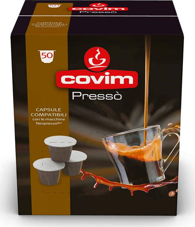 Covim 100 Capsule Granbar Caffè in Capsule Compatibili Nespresso Miscela Granbar 2 Confezioni Da 50 Pz Alimentari e cura della casa/Caffè tè e bevande/Caffè/Cialde e capsule di caffè Franco Pausa Caffè - Albano Laziale, Commerciovirtuoso.it