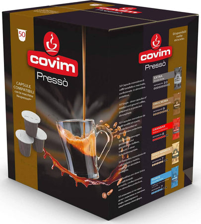 Covim 50 Capsule Gold Arabica Caffè in Capsule Compatibili Nespresso Miscela Gold Arabica Confezione 50 Pz Alimentari e cura della casa/Caffè tè e bevande/Caffè/Cialde e capsule di caffè Franco Pausa Caffè - Albano Laziale, Commerciovirtuoso.it