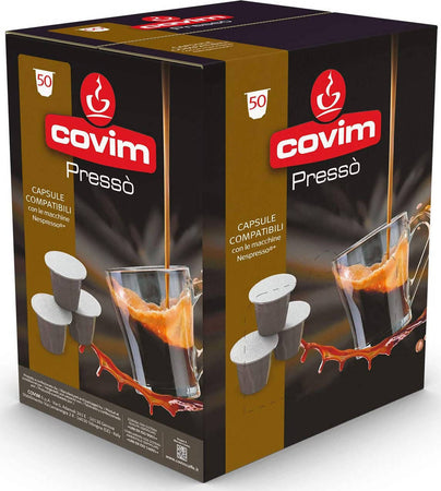 Covim 50 Capsule Gold Arabica Caffè in Capsule Compatibili Nespresso Miscela Gold Arabica Confezione 50 Pz Alimentari e cura della casa/Caffè tè e bevande/Caffè/Cialde e capsule di caffè Franco Pausa Caffè - Albano Laziale, Commerciovirtuoso.it