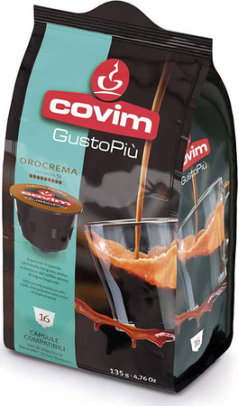 Covim Caffè 48 Capsule Gusto Più Brioso Orocrema Caffè in Capsule Compatibili Nescafè Dolce Gusto 3 Confezioni Da 16 Pezzi Alimentari e cura della casa/Caffè tè e bevande/Caffè/Cialde e capsule di caffè Franco Pausa Caffè - Albano Laziale, Commerciovirtuoso.it