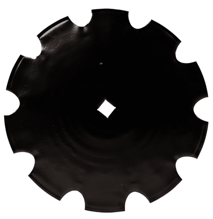 Disco frangizolle dentato con ø 610mm spessore 5mm e foro quadrato di 41mm