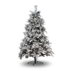 Albero di natale innevato con Pigne Crans Montana in  PE Effetto Real Touch + PP Effetto Aghi di Pino