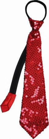 Cravatta-Paillettes-Rosso-Teatro-Paillette-Raso-Cravattino-Frack-Festa-Ballo
