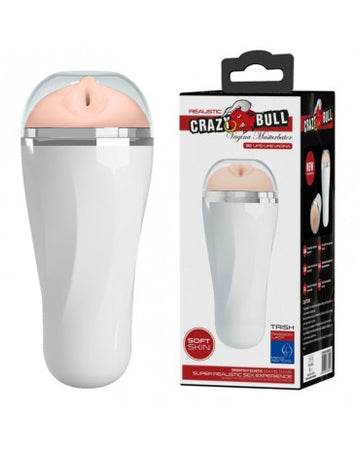 Masturbatore maschile Crazy Bull Trish finta vagina super relistica 3D morbida
