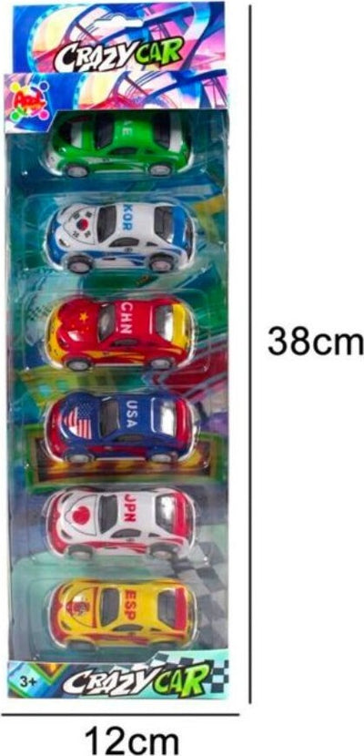 Crazy Car Macchinine Di Colori Differenti Nazioni Pezzi 6 Gioco Per Bambini 3+ Giochi e giocattoli/Veicoli/Macchine e camion/Auto e auto da corsa Trade Shop italia - Napoli, Commerciovirtuoso.it