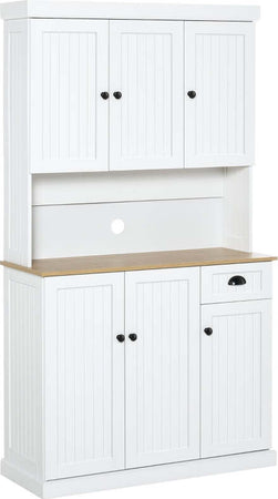 credenza-alta-armadio-Mobile-per-microonde-Dispensa-Cucina-in-Legno-con-Armadietti-e-Cassetto-Stile-Country,-101x39x180cm,-Bianco--soggiorno-salotto-sala-pranzo-F835-112V83WTA