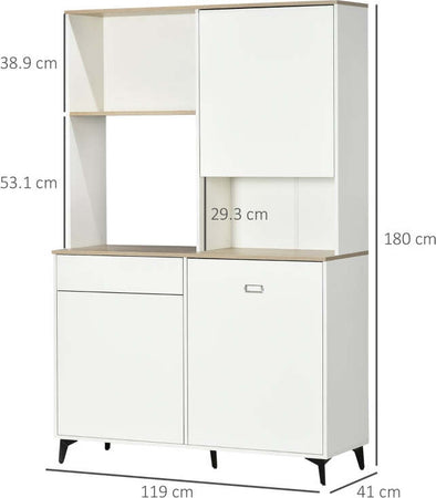 credenza-alta-cucina-Dispensa-in-MDF-con-Ripiani-Aperti,-Armadietti-e-Cassetto,-119x41x180-cm,-Bianco-,-mobile-soggiorno-sala-pranzo-F835-767V02WTA