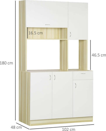 credenza-alta-cucina-Mobile-Buffet-a-4-Porte-con-3-Armadietti,-Cassetto-e-Piano-d'Appoggio-in-legno,-102x48x180-cm-F835-606A