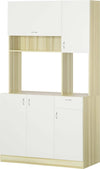 credenza-alta-cucina-Mobile-Buffet-a-4-Porte-con-3-Armadietti,-Cassetto-e-Piano-d'Appoggio-in-legno,-102x48x180-cm-F835-606A