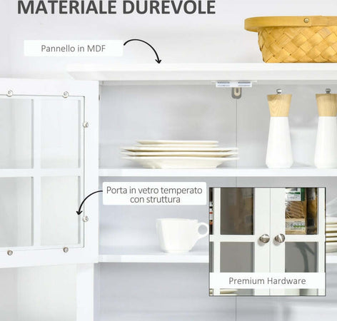 credenza-alta-cucina-Mobile-Dispensa-Alto-con-2-Armadietti,-Ripiani-Regolabili-e-Piano-d'Appoggio,-in-MDF,-70x40x164-cm,-Bianco-,-mobile-multiuso-ingresso-camera-bagno-F835-343A