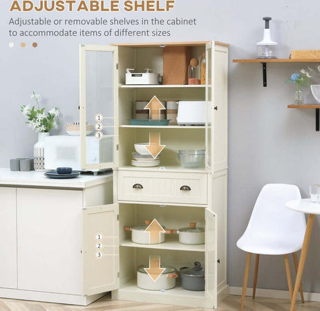 credenza-alta-da-cucina-mobile-Dispensa-a-5-Livelli-con-Cassetto-Centrale-in-MDF-e-legno,-76x40x182.5-cm,-Bianco-Crema-,-anche-ingresso-soggiorno-salotto-camera-bagno-F835-602WTA
