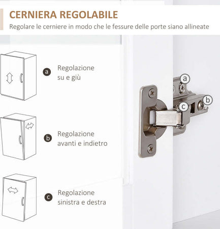 Credenza-alta-da-cucina-Moderna-in-Legno-MDF-Bianco-con-2-Vetrinette-80-x-37-x-183-cm-,-mobile-vetrina-multiuso-sala-da-pranzo-soggiorno-salotto-ingresso-ufficio-studio-F835-209A