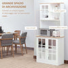 Credenza-alta-da-cucina-Moderna-in-Legno-MDF-Bianco-con-2-Vetrinette-80-x-37-x-183-cm-,-mobile-vetrina-multiuso-sala-da-pranzo-soggiorno-salotto-ingresso-ufficio-studio-F835-209A