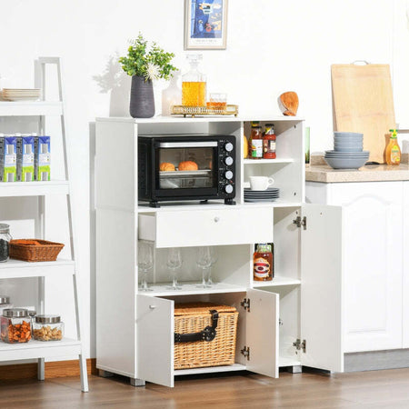 credenza-alta-da-Cucina-per-Microonde-con-Armadietti,-Mensole-e-Cassetto,-Credenza-Moderna-in-Legno-90x40x120cm-Bianco-mobile-multiuso-sala-pranzo-ingresso-camera-cameretta-bagno-F835-398A