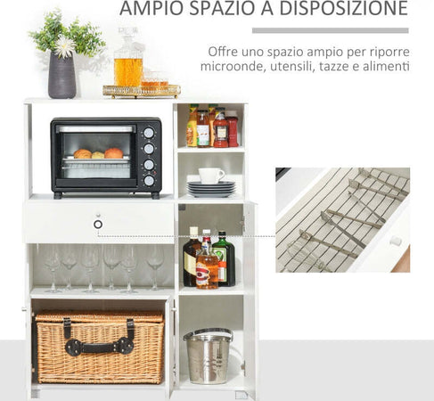 credenza-alta-da-Cucina-per-Microonde-con-Armadietti,-Mensole-e-Cassetto,-Credenza-Moderna-in-Legno-90x40x120cm-Bianco-mobile-multiuso-sala-pranzo-ingresso-camera-cameretta-bagno-F835-398A