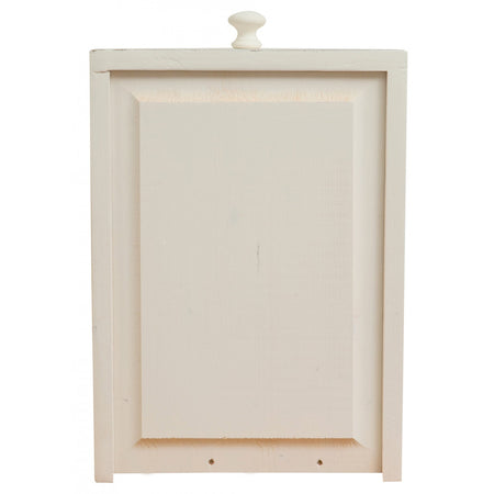 Biscottini Credenza Country in legno massello di tiglio finitura bianca anticata L142xPR50xH225 cm. Made in Italy