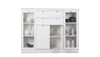 Credenza Landwood 53 bianca con vetrina