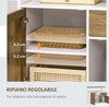 credenza-madia-soggiorno-ingresso-camera-mobile-Cucina-Stile-Rustico-con-Armadietti-e-Cassetto--76.6x-35x-81.5cm,-Bianco-e-Marrone-F838-344V00CGA