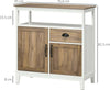 credenza-madia-soggiorno-ingresso-camera-mobile-Cucina-Stile-Rustico-con-Armadietti-e-Cassetto--76.6x-35x-81.5cm,-Bianco-e-Marrone-F838-344V00CGA