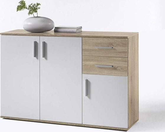 credenza-madia-soggiorno-ingresso-cassettiera-camera-salotto-in-legno-bianco-e-rovere-quercia-T2056,58,1S