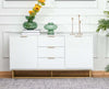Credenza-Moderna-Bianca,-madia-Bassa-Buffet-per-Cucina-o-Sala-da-Pranzo-con-3-Cassetti-e-2-Ante,-120x40x76cm-,-mobile-tv-F837-151A
