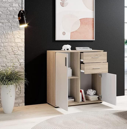 credenza-moderna-madia-soggiorno-cucina-ingresso-cassettiera-camera-salotto-entrata-in-legno-mobile-multiuso-bagno-ufficio-studio-dispensa-moderno-buffet-tv-sala-pranzo-bianco-e-rovere-quercia-T2056,65S