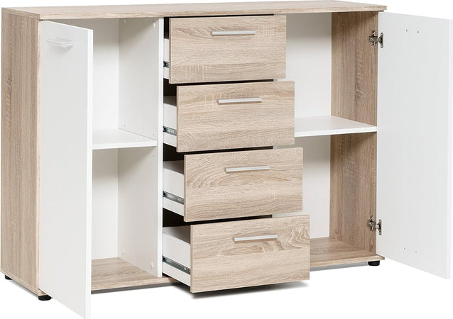 credenza-moderna-madia-soggiorno-cucina-ingresso-cassettiera-camera-salotto-in-legno-mobile-multiuso-ufficio-studio-dispensa-moderno-buffet-tv-bianco-e-marrone-chiaro-T2253,177S