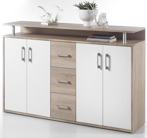 credenza-moderna-madia-soggiorno-cucina-ingresso-cassettiera-camera-salotto-in-legno-mobile-multiuso-ufficio-studio-dispensa-moderno-buffet-tv-bianco-e-quercia-rovere-T2056,76S