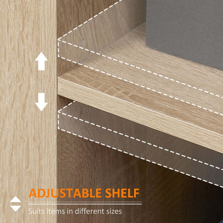 Credenza-Moderna-Multiuso-con-Armadietto-e-Cassetto-in-Legno-80x30x96.5cm-,-madia-comò-mobile-F839-384NDA